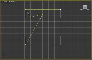Línea que forma el perfil de la mesa en 3ds max