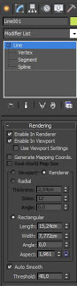 Menú de volumen de la línea en 3ds max
