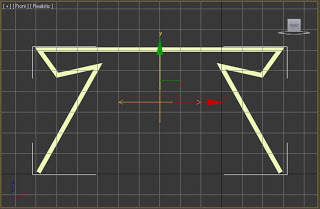 Simetría aplicada a un objeto en 3ds max